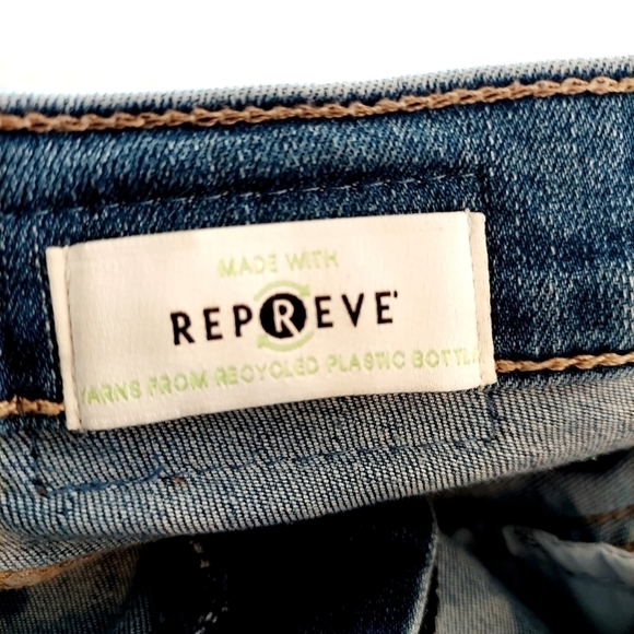 Calvin Klein Repreve Jeans Sz 6 / 28 Womens Blue Stretch Denim Mid Rise Skinny - Picture 5 of 12
